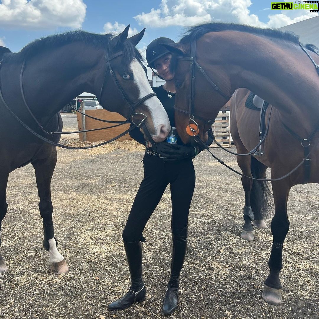 Bella Hadid Instagram - My little flying mare, Amira π€πΌπ€ Wellington International