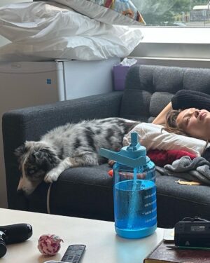 Bella Hadid Instagram - And God Bless my Angel 
Glizzy P. Beans aka Petunia aka Beans 

For never leaving my side not for one second