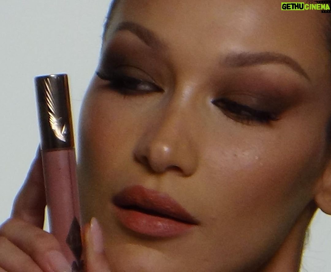 Bella Hadid Instagram - A look behind the scenes of our @charlottetilbury Lip Blur campaign. Download the App to discover more behind the scenes https://open.charlottetilbury.com/y4tp/bh 💋 Photos by my sweet pea @yasminediba