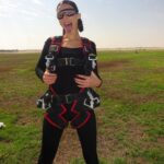 Bella Hadid Instagram - Lucky jump #7 🍀 in my lucky alaia jumpsuit 😉