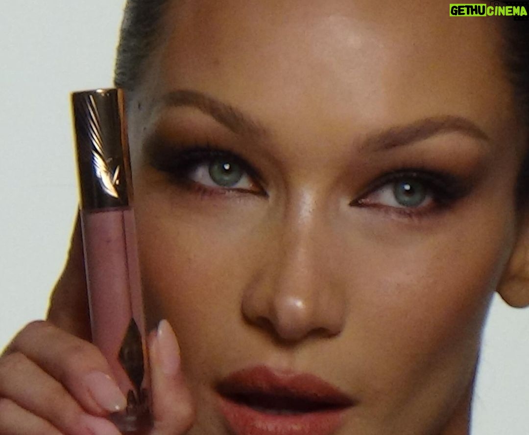 Bella Hadid Instagram - A look behind the scenes of our @charlottetilbury Lip Blur campaign. Download the App to discover more behind the scenes https://open.charlottetilbury.com/y4tp/bh 💋 Photos by my sweet pea @yasminediba