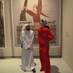 Bella Hadid Instagram - Landed in Doha and went straight to see the incredible new Palestine exhibition, “Labour of Love” “Embroidering Palestinian History will take visitors on a journey of discovery of tatreez embroidery as woven into the social, economic, and political fabric of Palestinian society, through different historical periods.” This show brought tears to my eyes and even more pride for my beautiful Palestinian roots and people. I love you Qatar and I love you Palestine! Photos by my sister @yasminediba