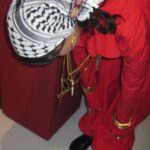 Bella Hadid Instagram - Landed in Doha and went straight to see the incredible new Palestine exhibition, “Labour of Love” “Embroidering Palestinian History will take visitors on a journey of discovery of tatreez embroidery as woven into the social, economic, and political fabric of Palestinian society, through different historical periods.” This show brought tears to my eyes and even more pride for my beautiful Palestinian roots and people. I love you Qatar and I love you Palestine! Photos by my sister @yasminediba