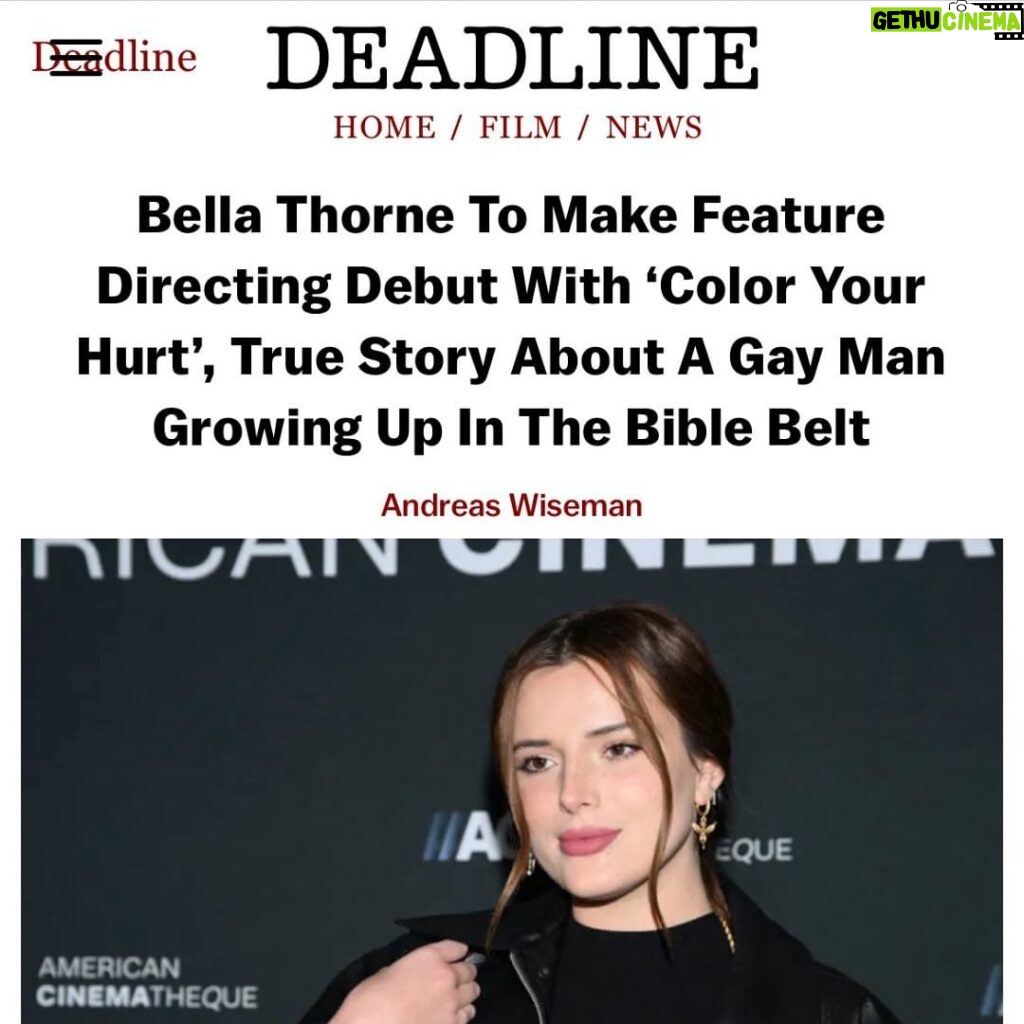 Bella Thorne Instagram - I’m beyond excited and grateful to team up with this lovely group of people, and more than honored to tell this incredible true story. LETS GO TEAM Thank u to everyone who believed in this project and knows how important it is to tell ❤️ @shaunaperl @oliviaownsit @thirty3mgmt