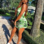 Bethany Clayton Instagram - Black Barbie 💚 @prettylittlething Los Angeles, California