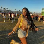 Bethany Clayton Instagram - I’ll take you to the moon, there’s only room for 2 #day1💛 Coachella Music Festival