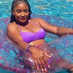 Bethany Clayton Instagram – Hot as hell 🥵 @oneoneswim 💜 Palm Desert, Palms Springs