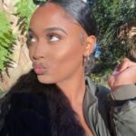 Bethany Clayton Instagram - Doing what I do best, Me. 🤎 #blackgirlmagic #blackwoman #melaninpoppin #brownskingirls