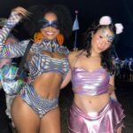 Bethany Clayton Instagram - I just go where the music takes me 💜✨🧡🌙💙😇⚡️💚 outfit: @ravewonderland Nocturnal Wonderland