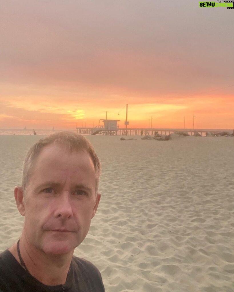 Billy Boyd Instagram - Got a surf in tonight, first in a long, long time. Lovely stuff. Not a bad sunset as well x