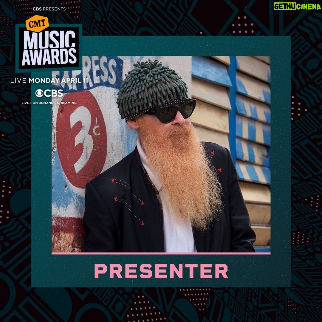 Billy Gibbons Instagram - The Reverend Billy F Gibbons will be presenting at the 2022 #CMTawards! Don’t miss it on CBS, Monday at 8/7c! @cmt @cbstv