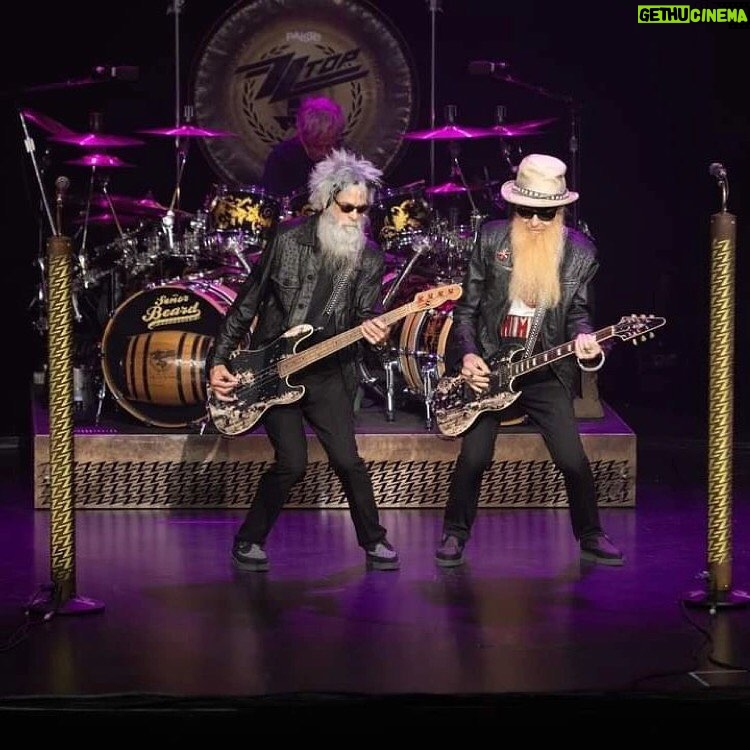 Billy Gibbons Instagram - Repost from @hrcworldwide • ZZ TOP IN THE HOUSE!💥⚡️ A few photos of Billy F Gibbons & the Boys as ZZ Top came & conquered the stage at the Hard Rock Hotel & Casino Tulsa 💥 ⚡️ There's no doubt these Hombres are "BAD, THEY'RE NATIONWIDE", so, we tip our hats to the 'TOP' & say "I THANK YOU" 🤠⚡️🤘 #LiveLoveRock #HardRockHotelCasinoTulsa #ZZTOP #HRCWorldWide @hardrocktulsa @zztop @billyfgibbons