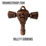 Billy Gibbons Instagram - On sale NOW! Billy F Gibbons’ Signature Drum Key! Grab yours now in gold, chrome, antique brass and antique copper. Head over to drumkeyshop.com or swipe up in our story to buy yours NOW! These drum keys are cast metal and strong enough to use daily as a drum key but beautiful enough to collect. All keys are in stock but limited quantities are available. @drumkeyshop ships internationally as well as domestically! A portion of the profit goes to charity on each key so you’re helping out others while getting a drum key you can use daily. #drumkeyshop #signaturedrumkey #customdrumkey #billyfgibbons