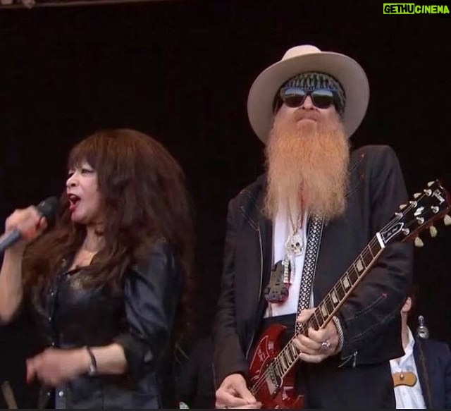 Billy Gibbons Instagram - Repost from @steverushtonmusic • 2016 Glastonbury with Ronnie Spector @ronniespectorthebadgirl