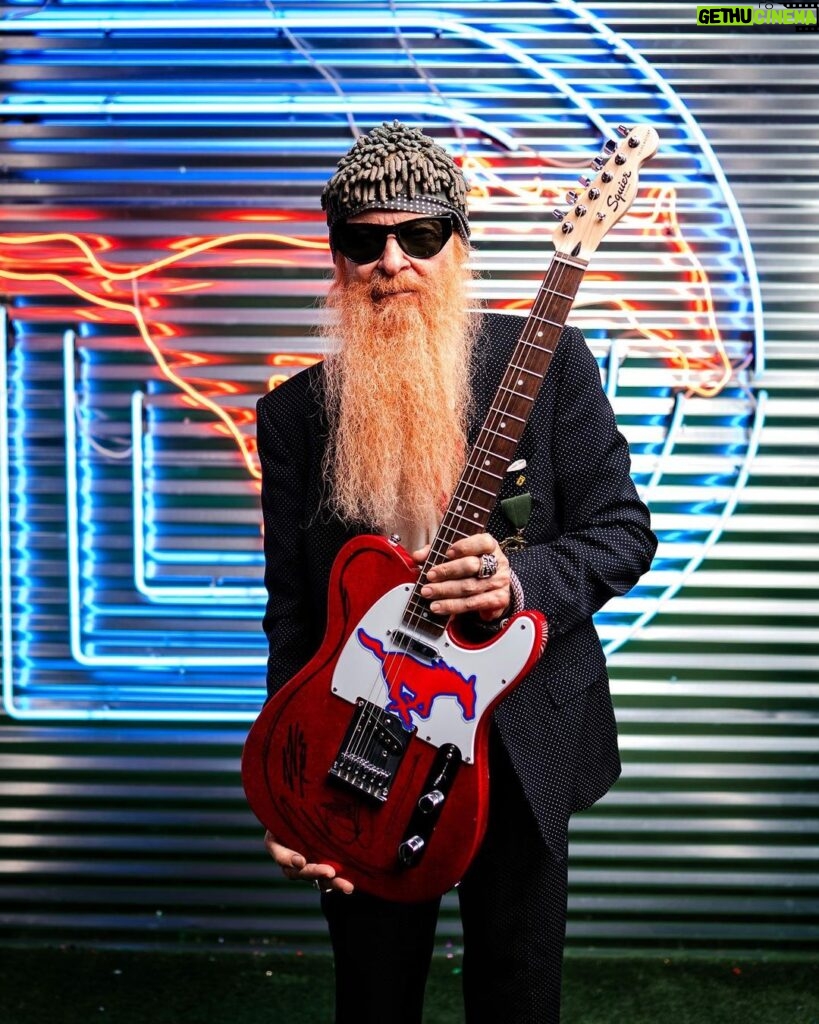 Billy Gibbons Instagram - Hey and Have Mercy. A big shout out and thank you to Southern Methodist University and the undefeated SMU Football team for having me by for their coin toss shindig. It was an honor and a privilege and I look forward to the next adventure.  Seems those Mustangs keep moving on up that Top 25 poll. Keep on keeping on. Go Mustangs. And PONY UP!  @shotgunwillie11 @coachdykessmu @smufb @espn @MarklenKennedy #TomSabin #PresidentRGeraldTurner #CoachDykes #SonnyDykes #CoachCreech #JoshCreech #marklenkennedy #espn #ponyexpress #ponyup #ponyupdallas #hilltop #dallas #tripleD #BradCheves #RogersHealy #MayorJohnson #EpicWestern #MattAyers #Upshotgoods #AnthonyCrespino #LisaRawlins #JasonAndrews #beaubedford #perunasmu #QuesosQorner #TedStone #GeoffreySmall