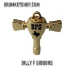 Billy Gibbons Instagram - On sale NOW! Billy F Gibbons’ Signature Drum Key! Grab yours now in gold, chrome, antique brass and antique copper. Head over to drumkeyshop.com or swipe up in our story to buy yours NOW! These drum keys are cast metal and strong enough to use daily as a drum key but beautiful enough to collect. All keys are in stock but limited quantities are available. @drumkeyshop ships internationally as well as domestically! A portion of the profit goes to charity on each key so you’re helping out others while getting a drum key you can use daily. #drumkeyshop #signaturedrumkey #customdrumkey #billyfgibbons
