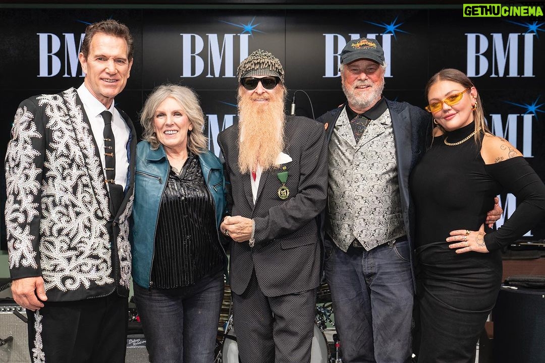 Billy Gibbons Instagram - Repost from @lucinda_williams • A great night with friends, celebrating @billyfgibbons winning the @bmi Troubadour Award 🏆🤘 Congratulations and much love!