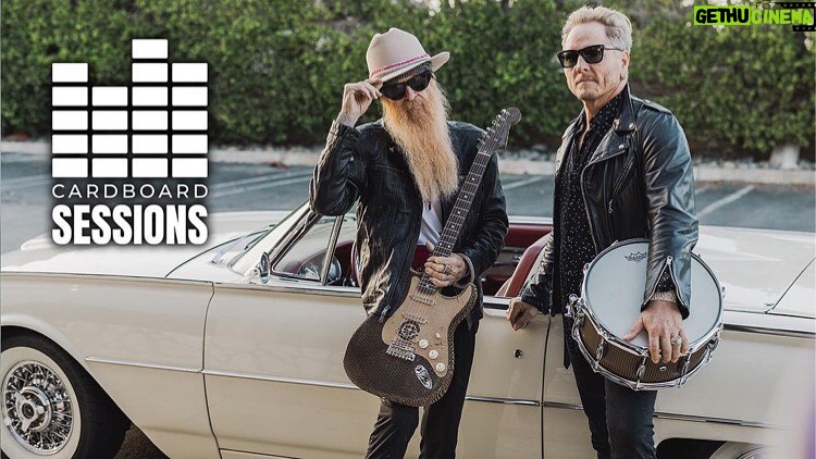 Billy Gibbons Instagram - Hey now!! Check out the video Matt Sorum and I did with the Cardboard Sessions guys! We made some Goodnoise with a Cardboard Strat and a cardboard drum kit !! link in bio @cardboardsessions @ernest_packaging @mattsorum