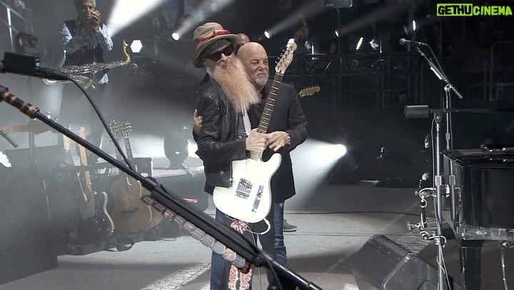 Billy Gibbons Instagram - Billy Gibbons recently joined Billy Joel onstage at Madison Square Garden at Joel’s 88th show of his MSG residency. The pair thrilled the audience with a performance of ZZ Top’s classic song “Tush.” 🎥 @blindfreddyjoe