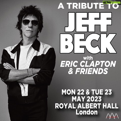 Billy Gibbons Instagram - A Tribute to Jeff Beck Two concerts at the Royal Albert Hall Mon 22 & Tue 23 May 2023 Eric Clapton will be joined by rock legend colleagues & friends, including our very own Billy F Gibbons, to honour the memory & artistry of the late Jeff Beck. Tickets on-sale Wed 15 March 10am available from BookingsDirect.com link in bio #jeffbeck #jeffbecktribute @jeffbeckofficial