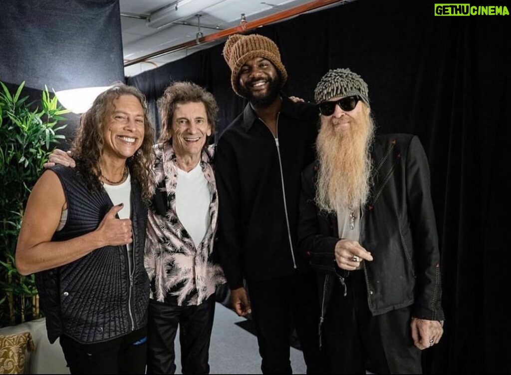 Billy Gibbons Instagram - Jeff Beck tribute at The Royal Albert Hall Photos 1-3 by @rosshalfin