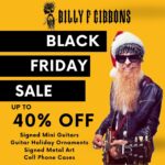 Billy Gibbons Instagram - Black Friday starts now! Find great gifts in the @billyfgibbons holiday store #billygibbons #bfg #zztop #bfcm #blackfriday #guitar #gift #sale