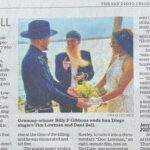 Billy Gibbons Instagram - Repost from @lowvolts • Thanks so much to the historical @sandiegouniontribune for the killer story about @dancybell and I’s wild wedding featuring @billyfgibbons @zztop !! 💍⚡️#stillglowing ✨ https://www.sandiegouniontribune.com/columnists/story/2022-09-17/billy-the-rev-gibbons-marries-two-s-d-singers