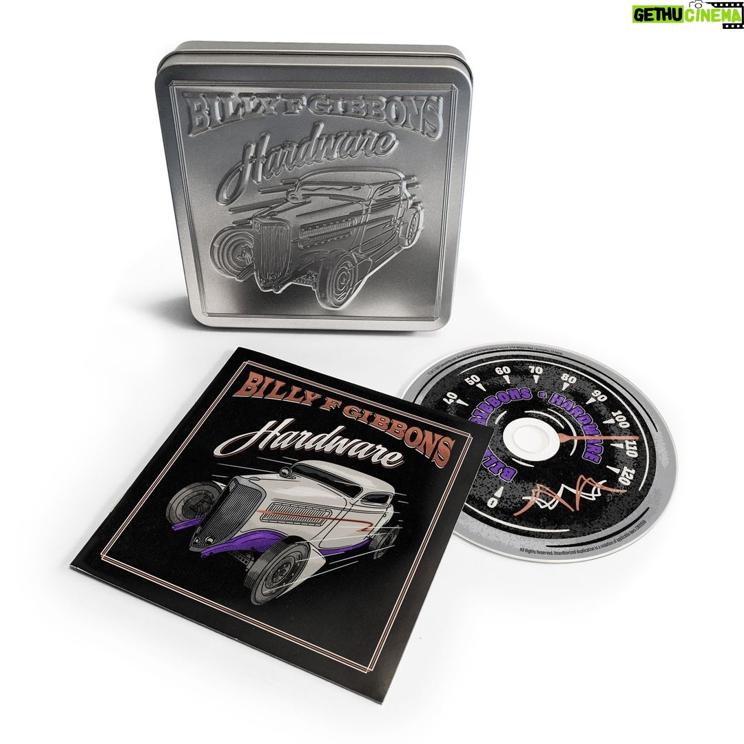 Billy Gibbons Instagram - Record Store Day Exclusive! This Saturday, look for the limited edition ‘Hardware’ Tincase CD at your local indie store. Find a record store near you: www.recordstoreday.com link in bio @recordstoredayus #billyfgibbons