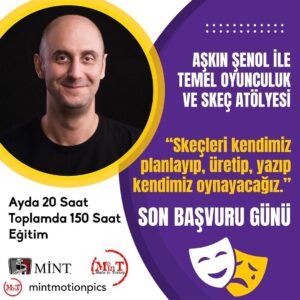 Birol Güven Instagram - Posted @withregram • @mintmotionpics Aşkın Şenol İle Temel Oyunculuk ve Skeç Atölyesi için son başvuru günü bugün. Ayda 20 saat, toplam 150 saatlik bu eğitimi kaçırmayın. Başvuru için https://www.mint.com.tr/basvuru

@birolguvenmint @askinsenol

#egitim #akademi #skecatolyesi #atolye #akademi #oyunculukegitimi #oyunculukbasvurusu #oyunculuksınavı