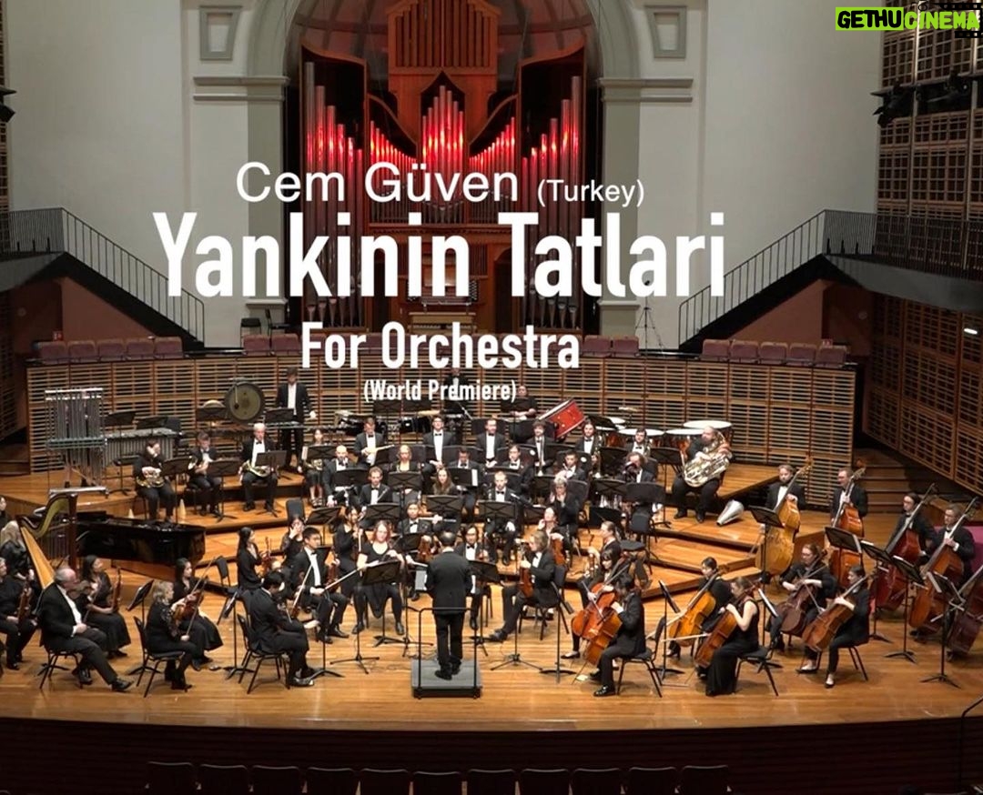 Birol Güven Instagram - Sidney Contemporary Orchestra, şef Dr. Brain Chapto Koo , beste Cem Güven @cemguvencomposer @burcuguven2 @oykuguvennn