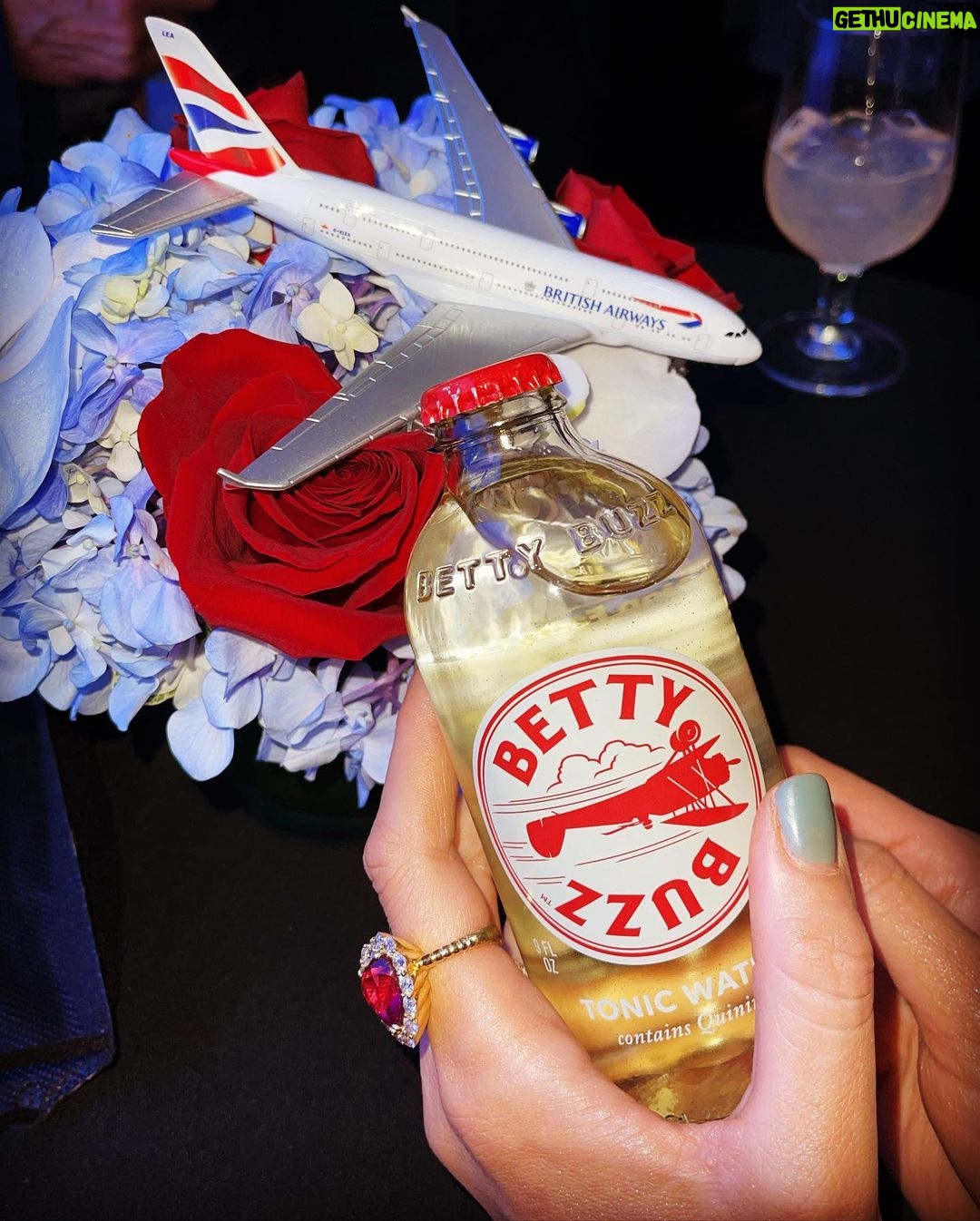 Blake Lively Instagram - @bettybuzz & @british_airways = hot new couple alert ❤️🔥 twin flames. Thank you @empirestatebldg for having us in welcoming back our UK friends to NY.