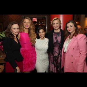 Blake Lively Instagram - Some weeks are for the man in your life. Some weeks are for the women…
I was so happy to celebrate my denim sister @americaferrera She’s the heart and soul of @barbiethemovie because she’s the heart and soul of everything she’s a part of. 
I’ve known her for 20 years. Since I was 16. I’ve watched her live, grow, soar, fall, make, break, push, fight, win, create, forge, disrupt, way make, lead, lead, lead. 

That speech she gives as Gloria felt as close to real as anything I’ve ever seen on screen. Because that’s who she is. She’s that spectacular, passionate, inspiring and full of heart in her own life. 

I can’t wait to watch her sweep awards up across her living room floor. No one deserves it more… for a lifetime of brilliant work. 

It’s one of my life’s honors to witness her show so many women not only what’s possible, but HOW it’s done. I love you sister. Always. 

Pants = Love 
Love your sisters. Love yourself.