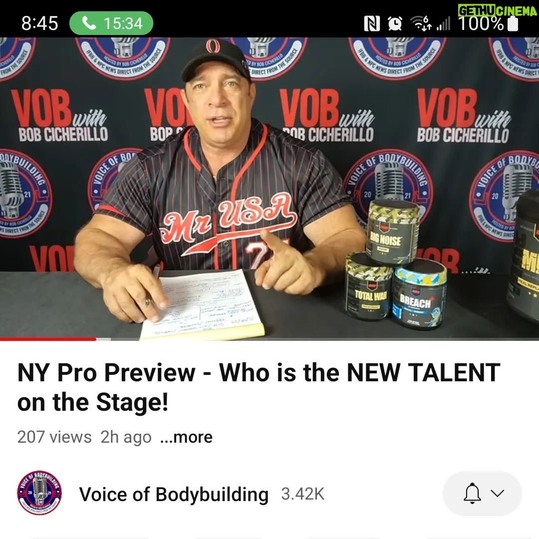 Bob Cicherillo Instagram - NEW V.O.B. UP!! https://youtu.be/Eg74liHV8ok