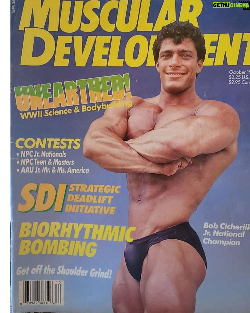 Bob Cicherillo Instagram - TT- to 1987. My very first cover shot on MD after winning the NPC Jr. NATS OVERALL at 21 years old