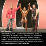 Bob Cicherillo Instagram - OLYMPIA WEEK Throwback to 15 years ago, with my main man Dan Solomon