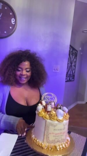 Brely Evans Instagram - Surprise Party!!!!! Wow y’all Mississippi owes meeeeee NOTHING!!! Remember: Henny thing can happen! Happy Birthday to meeeeeeeeee!!! Thank you to the most amazing cast of MAMAS BOY leading the charge our  WRITER DIRECTOR @drekashevon ❤️
