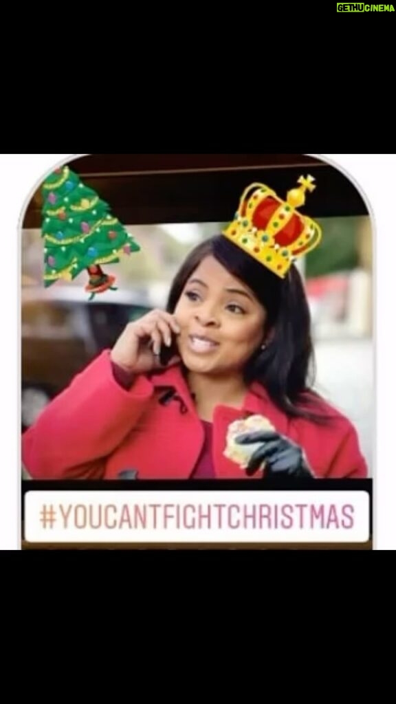 Brely Evans Instagram - I absolutely love when yall take pictures of yall TV AND SEND ME THE PICTURES!! Watch You Can’t Fight Christmas on Prime!! 🌲❤️🌲❤️🌲