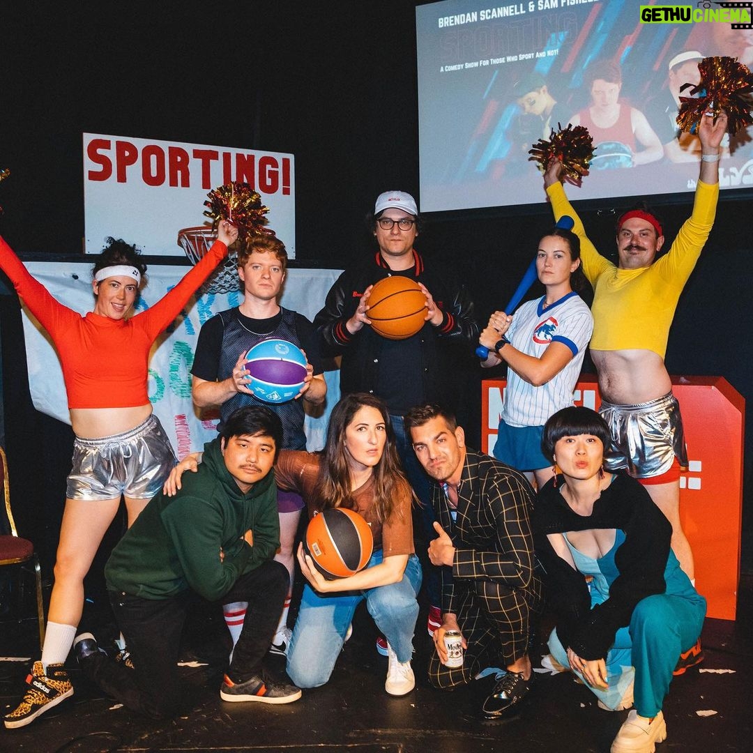 Brendan Scannell Instagram - Been having fun with Sam for 13 years and last night was one to remember! Thanks @netflixisajoke and everyone who came out to cheer and compete! Slide 7 for the chaos π π· @alimichelle.co Elysian Theater