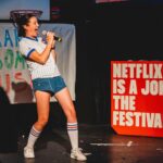 Brendan Scannell Instagram - Been having fun with Sam for 13 years and last night was one to remember! Thanks @netflixisajoke and everyone who came out to cheer and compete! Slide 7 for the chaos 😈 📷 @alimichelle.co Elysian Theater