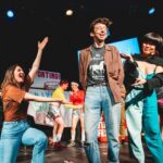 Brendan Scannell Instagram - Been having fun with Sam for 13 years and last night was one to remember! Thanks @netflixisajoke and everyone who came out to cheer and compete! Slide 7 for the chaos 😈 📷 @alimichelle.co Elysian Theater