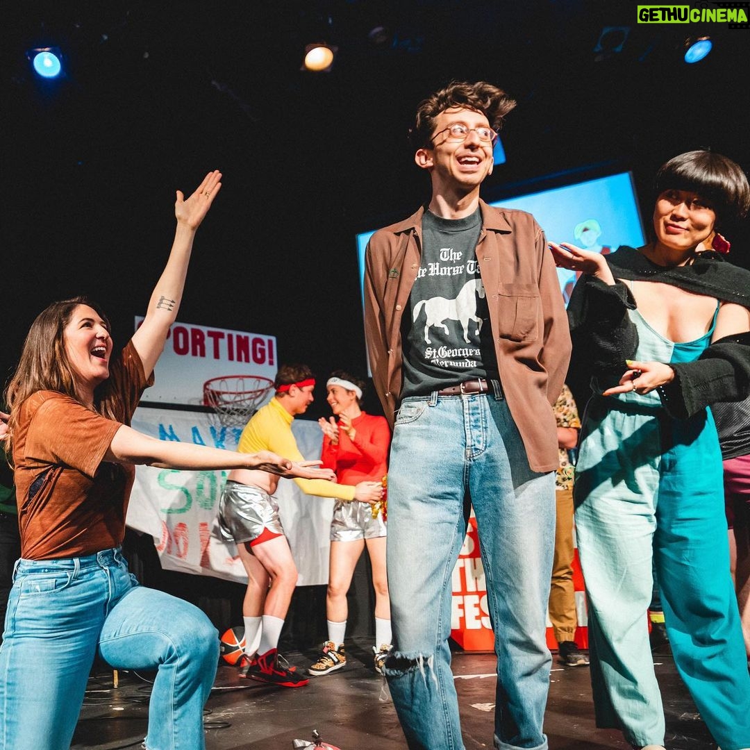 Brendan Scannell Instagram - Been having fun with Sam for 13 years and last night was one to remember! Thanks @netflixisajoke and everyone who came out to cheer and compete! Slide 7 for the chaos π π· @alimichelle.co Elysian Theater