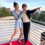 Brendan Scannell Instagram - It’s not a Hollywood premiere without a red beach towel and two covid tests babes!! Go watch @bondingnetflix ya freaks! Jacket vintage @moschino and pants sewed by me with fabric from the one and only @joann_stores of Glendale, CA Hollywood, California