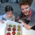 Brendan Scannell Instagram - Brownie cupcake sliders and cinnamon apple fries on an Indiana night! Recipe on final slide xo @kidsbakingchampionshipcasting