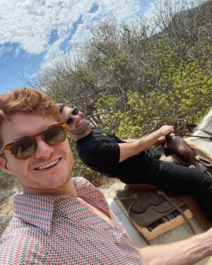 Brendan Scannell Instagram - Celebrating another year around the sun by being the most hungover person to ever ride a horse 🎂