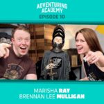 Brennan Lee Mulligan Instagram - New episode of Adventuring Academy with the incredible @marisha_ray! We talk about how to wrangle cartoon bears, what to do when your PCs throw poop at law enforcement officers, and FEELINGS!!! Link in bio, also on iTunes, and even more eps on @dropouttv!