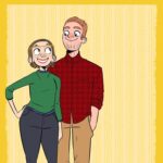 Brennan Lee Mulligan Instagram - #tbt to that time @iz_ball and I got turned into cartoons. Honestly? An extremely solid day. I love you with all my heart, Izzy!! ❤️