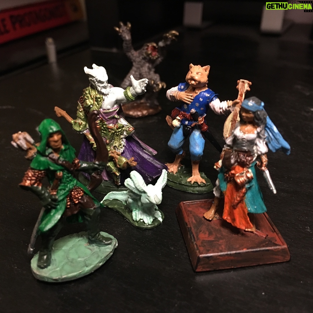 Brennan Lee Mulligan Instagram - A much delayed #latergram of the GORGEOUS minis that @starstruckcomics and @rrrrrichmond painted this year for Christmas! Incredible! ❤️🎄⚔️