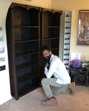 Brennan Lee Mulligan Instagram - Just taking a second to shout out the *INCREDIBLE* craftsmanship of paragon woodworker @ian_owensss. The joy these bookcases bring me is UNPARALLELED, cannot recommend highly enough!!

EDIT: Also, shout out to @angelcitylumber for the amazing work they do supplying angelenos with local fallen lumber! ❤️🌳🎉