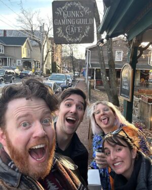 Brennan Lee Mulligan Instagram - Had a blast visiting @gunksgamingguild over the holiday! Tons of games and great coffee! If you’re in New Paltz, NY, do yourself a favor and stop by!