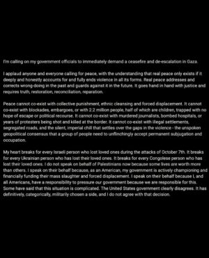 Brennan Lee Mulligan Instagram - Go to @5calls for help calling your representatives, follow @jewishvoiceforpeace and @ifnotnoworg among other great organizations for more information. #ceasefire